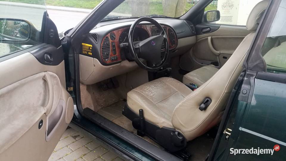 SAAB 900 youngtimer cabrio 22 benzyna 1996 1500KM dolnośląskie Kamienna Góra