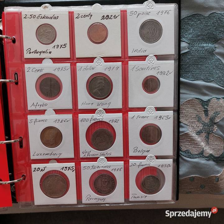 Monety dwa albumy również luzem Skierniewice