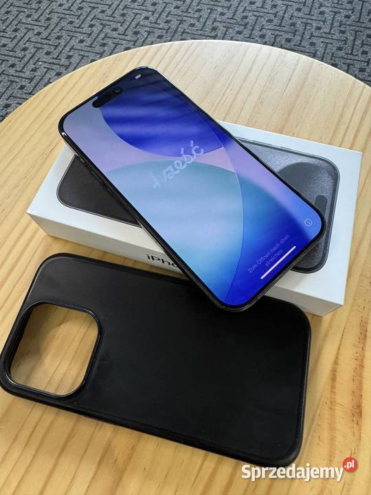 iPhone 15 Pro Stan idealny 92 baterii Komplet Poznań