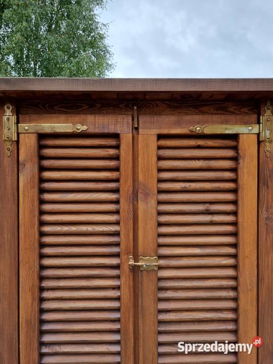 Szafa ogrodowa drewniana szafa narzędziowa