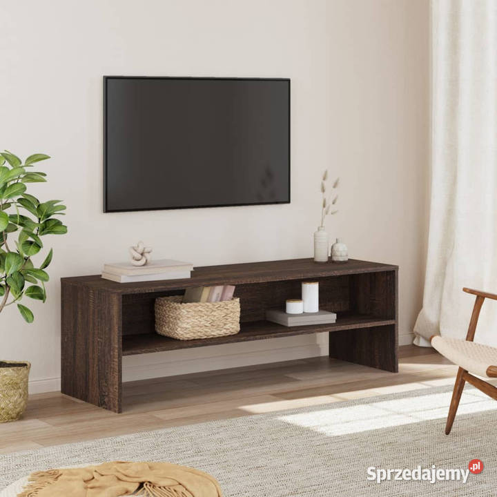 Szafka pod TV brązowy dąb 120x40x40 WM835566 Warszawa
