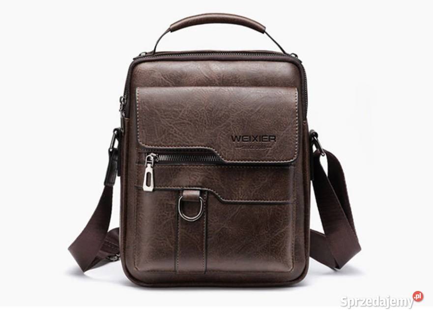 Torba na ramię męska skórzana saszetkado Listonoszka  Piła