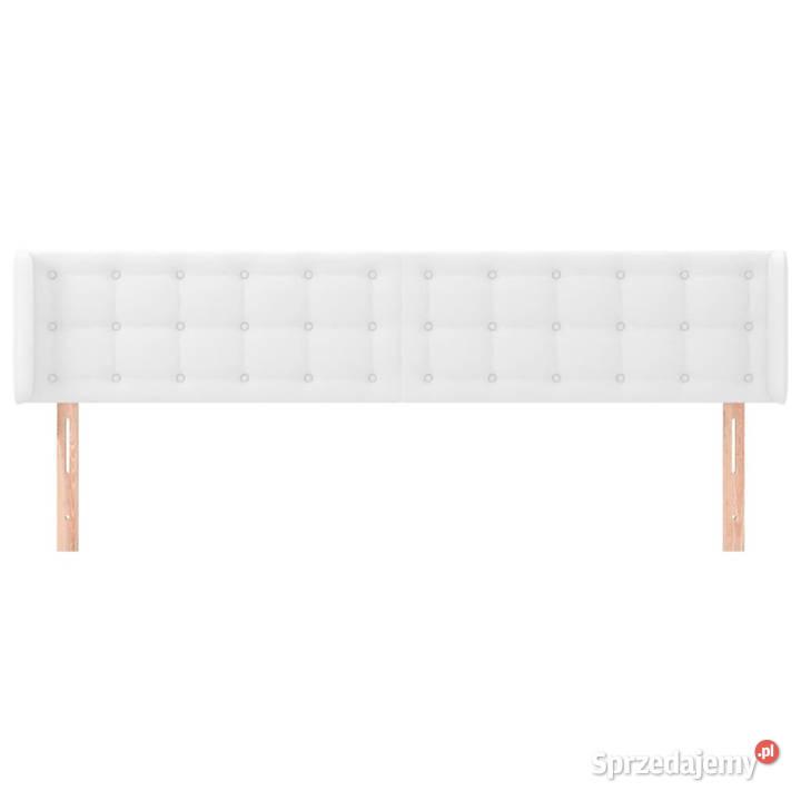 Zagłówek uszak biały 203x16x7888 sztuczna skóra Warszawa