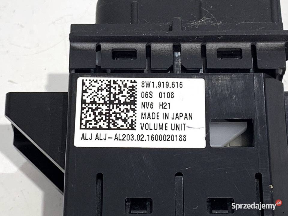 PANEL STEROWANIA RADIA AUDI A4 B9 8W1919616 osobowe Panele sterowania, przełączniki