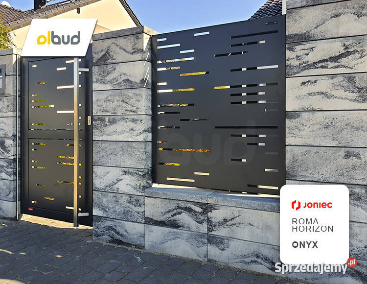 Bloczek ogrodzeniowy gładki ROMA HORIZON Onyx Sopot