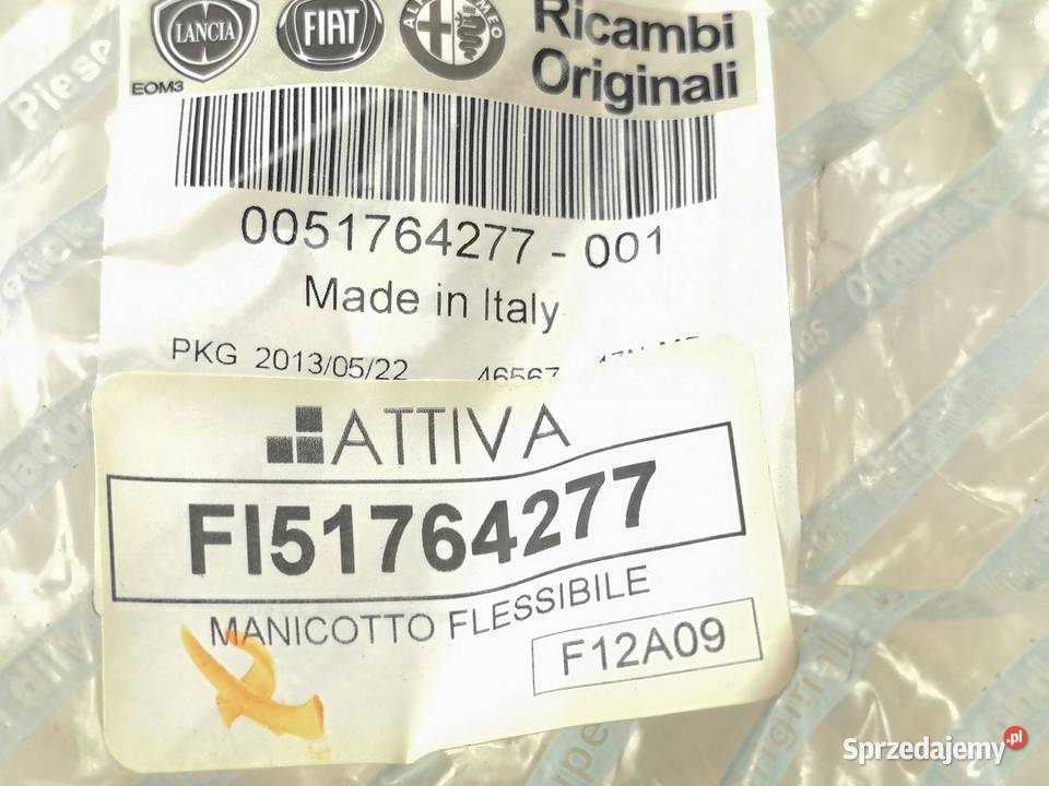 PRZEWÓD CHŁODNICY FIAT PUNTO 20032010 ORI OE lubelskie sprzedam