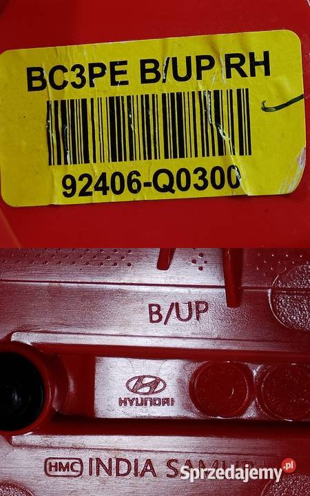 HYUNDAI I20 III LAMPA PRZECIWMGIELNA PRAWY TYŁ osobowe