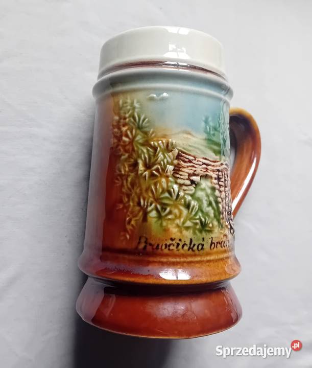 Ceramiczny kufel Ditmar Urbach zdobiony Koźminek