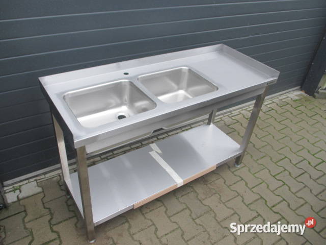 Zlew Gastronomiczny 2 Komorowy Z Półką 1375485 Ostrów Wielkopolski
