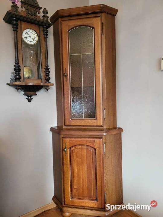 BRW BAWARIA duża witryna i narożnik orzech Gdańsk