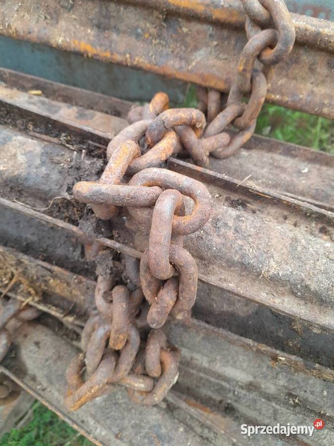Łańcuchy z listwami do rozrzutnika 36m Żarki sprzedam