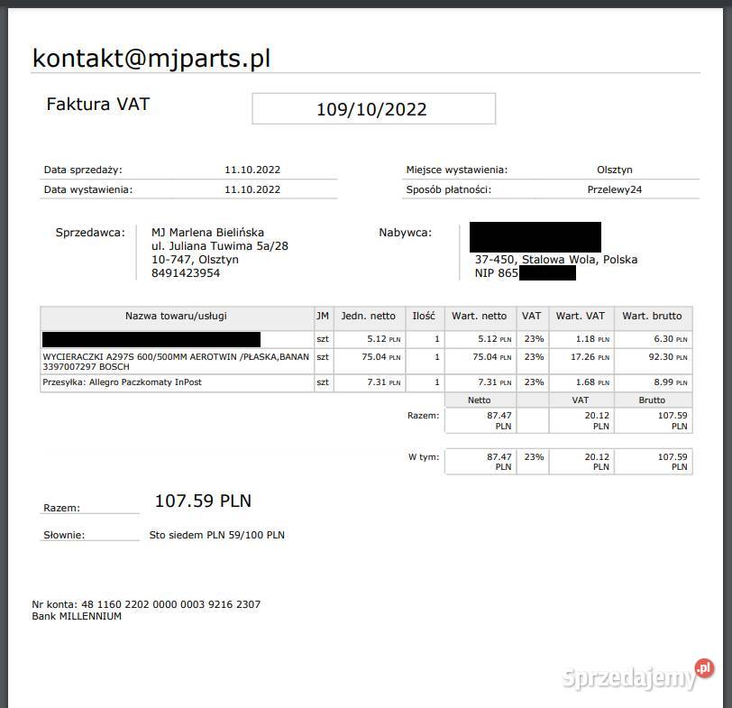 Wycieraczki BOSCH AEROTWIN Stalowa Wola