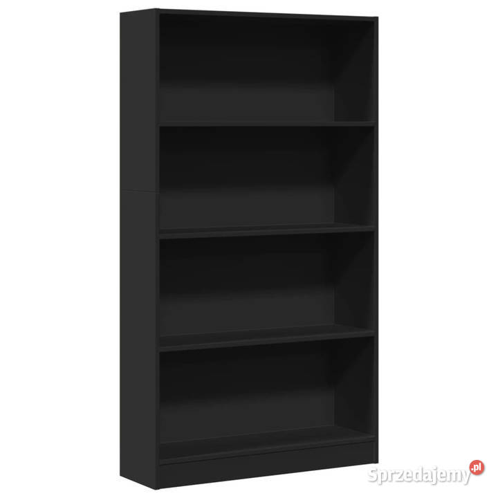 Regał czarny 80x24x143 materiał drewnopochodny mazowieckie Warszawa sprzedam