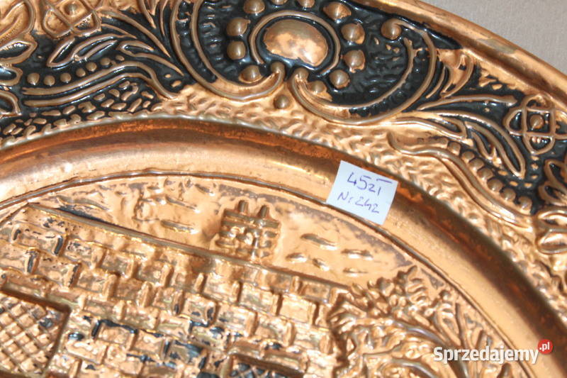 Dekoracyjny talerz miedziany 242 FiaF Szczecin sprzedam