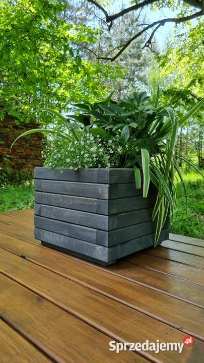 Donica drewniana sosnowa KWADRATOWA Kalety