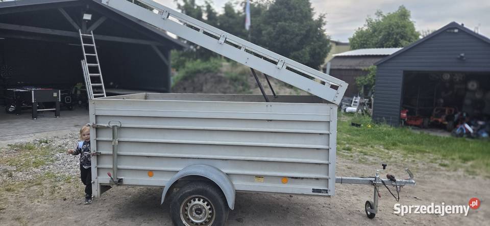 Przyczepa jednoosiowa box zamykana aluminiowa Lubsko