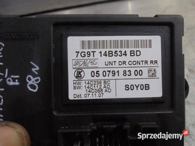 MODUŁ DRZWI PRAWY TYŁ GALAXY MK3 7G9T14B534BD osobowe wielkopolskie