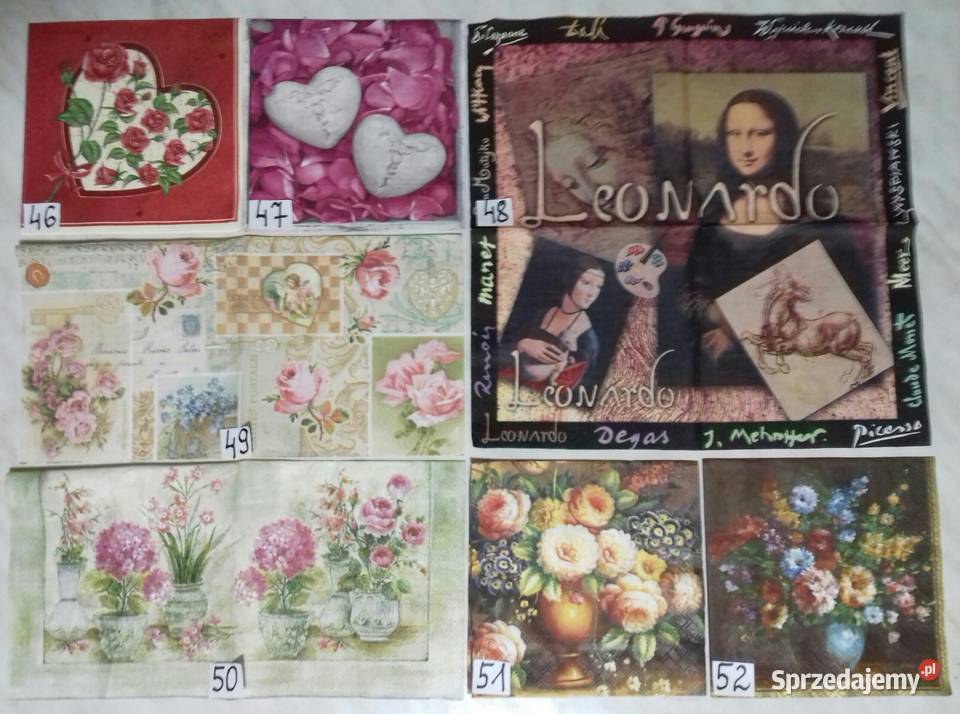 Serwetki decoupage różna tematyka NOWE WZORY