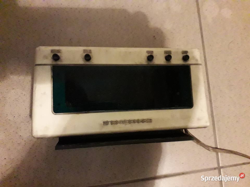 Vintage zegar elektroniczny z budzikiem prl Warszawa