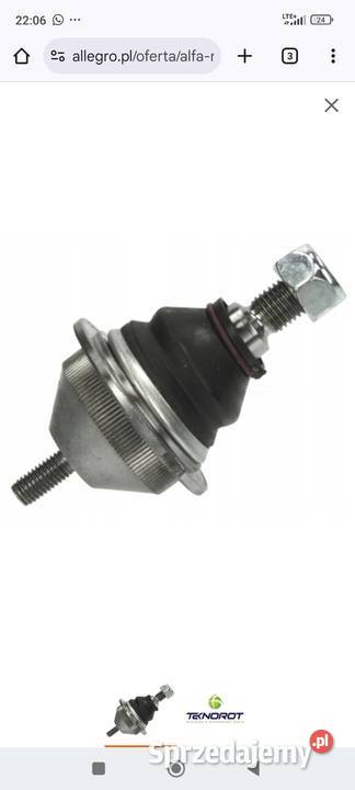 Sworzeń dolny Alfa Romeo 75 Alfetta Giulietta Okrajnik sprzedam