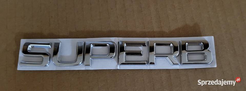 NOWY klejany emblemat SUPERB srebrny znaczek Zamość