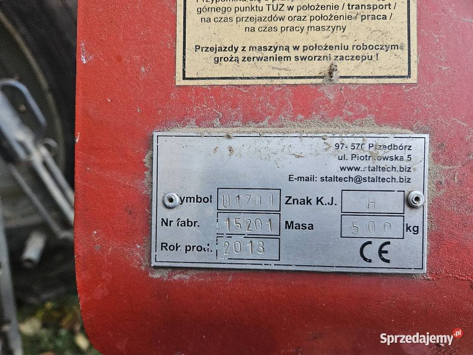 Pług Staltech 4 skibowy małopolskie Poręba Dzierżna