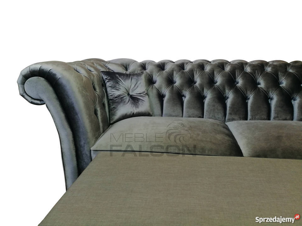 Pikowana sofa Chesterfield Exeter Soft fspania Kraków sprzedam