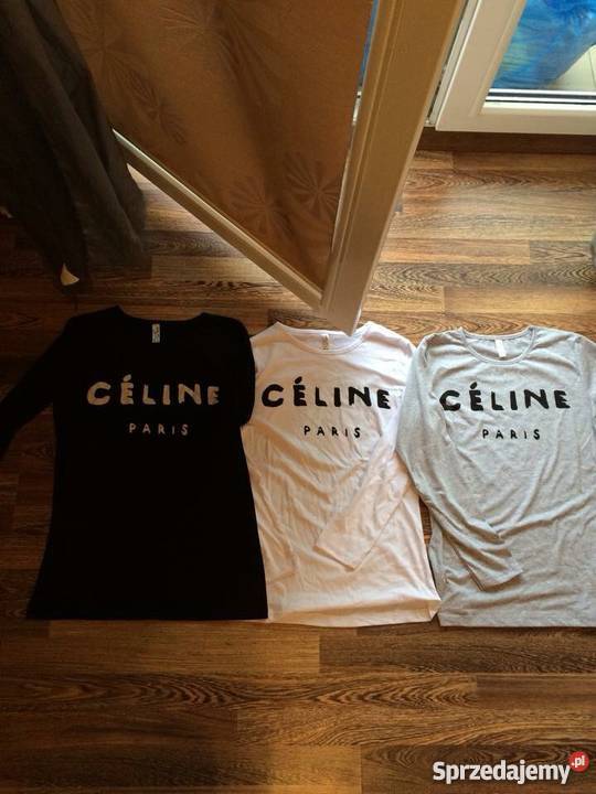 Bluzka Cline Paris Celine Paris S M L XL NOWE szary/srebrny Bluzki i koszule Warszawa