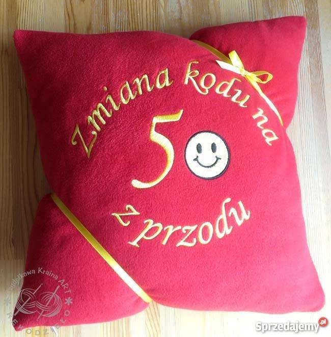 Poduszka z HAFTEM prezent imieniny URODZINY Dom i Ogród Toruń sprzedam