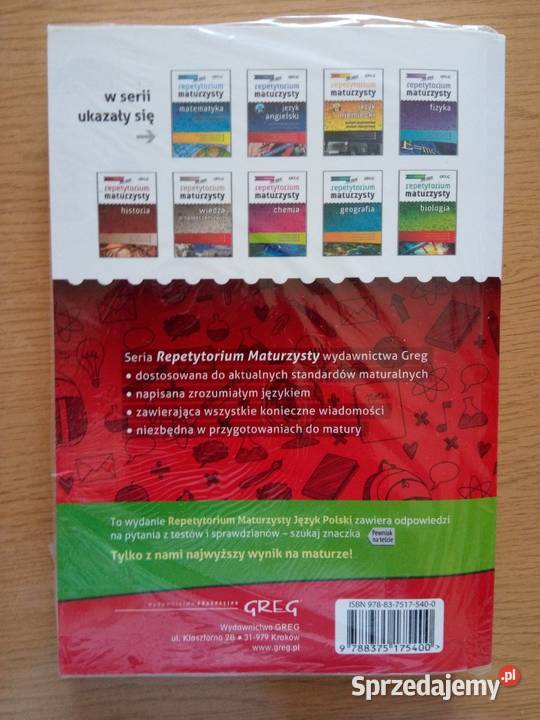 Repetytorium maturzysty Język Polski miękka Kultura i Rozrywka Dąbrowa Górnicza