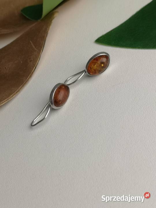 kolczyki z bursztynem Biżuteria dla Pań kujawsko-pomorskie Toruń