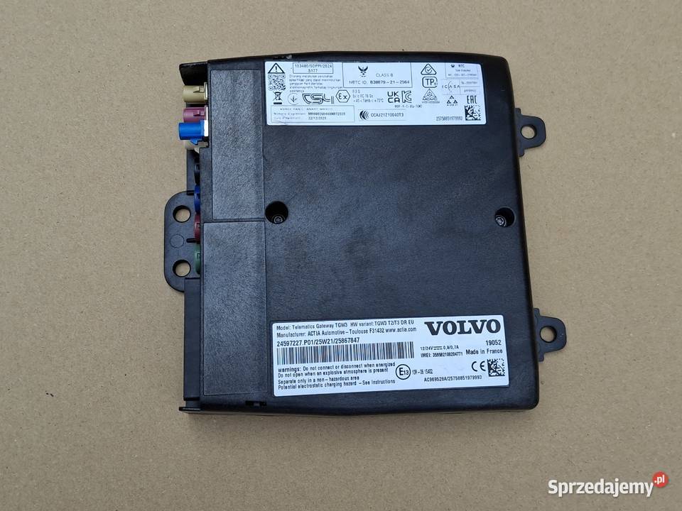 VOLVO FH4 FH5 MODUŁ STEROWNIK TELEMATICS TGW3 lubuskie Bieleń