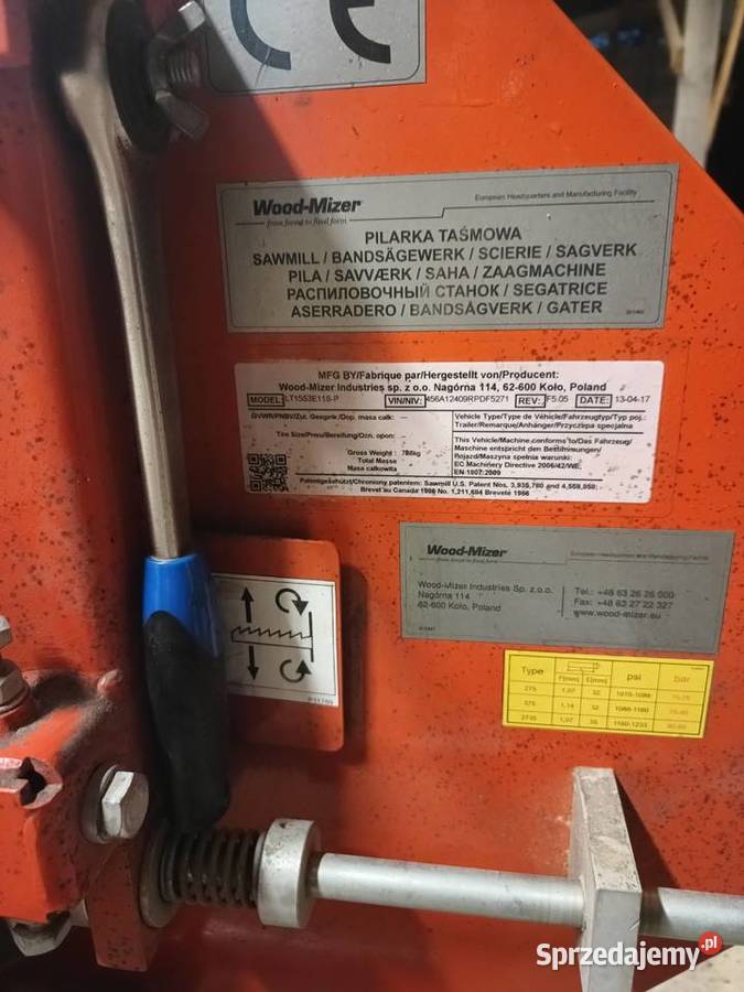 Trak taśmowy Woodmizer Lt 15 super stan Biznes i Przemysł Nisko