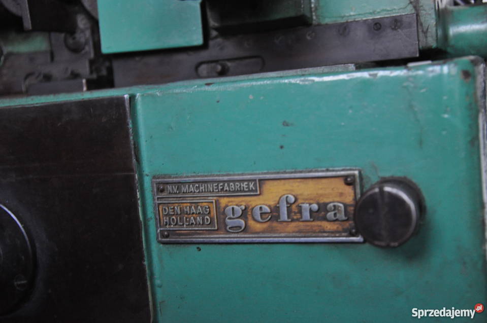 Szlifierka bezkłowa Gefra DenHaag Holand Katowice