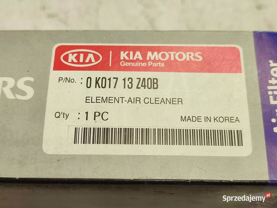 FILTR POWIETRZA KIA SPORTAGE SUV K00 20 TD 22 D