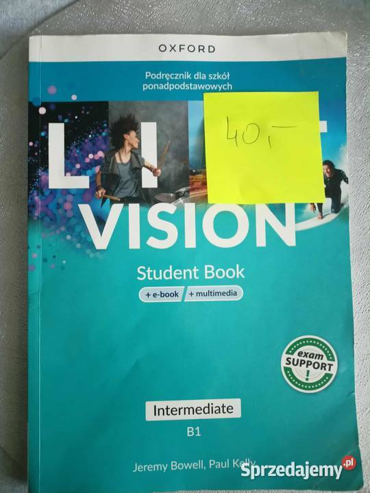 Podrecznik do angielskiego technikumLive Vision tradycyjny podręcznik Podręczniki Pruszków