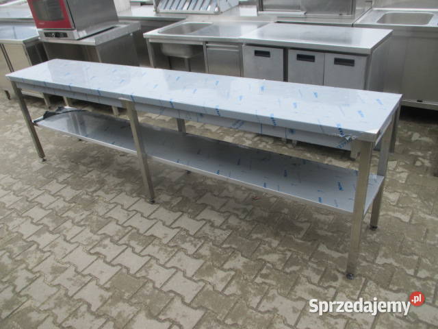 Nowy Solidny Stół Gastronomiczny Z Półką