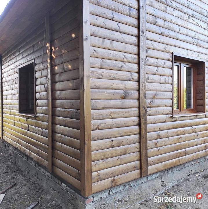 Elewacja z Drewna PółBal Prosta Żabno