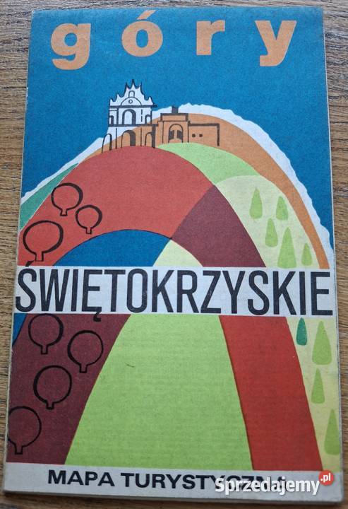 Góry Świętokrzyskie mapa turystyczna Kraków sprzedam