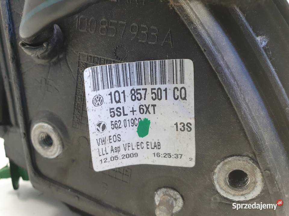 VW EOS LIFT LUSTERKO LEWE KIEROWCY 10 kabli