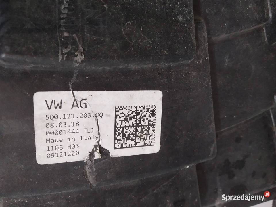 WENTYLATOR CHŁODNICY 20 TDI 3V 5Q0121203DQ Skoda osobowe Wentylatory chłodnicy