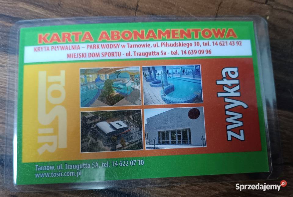 Karnet na basen TOSiR Pływanie Zbylitowska Góra