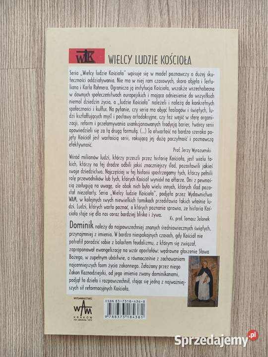Wielcy ludzie Kościoła Święty Dominik Jan miękka Kraków