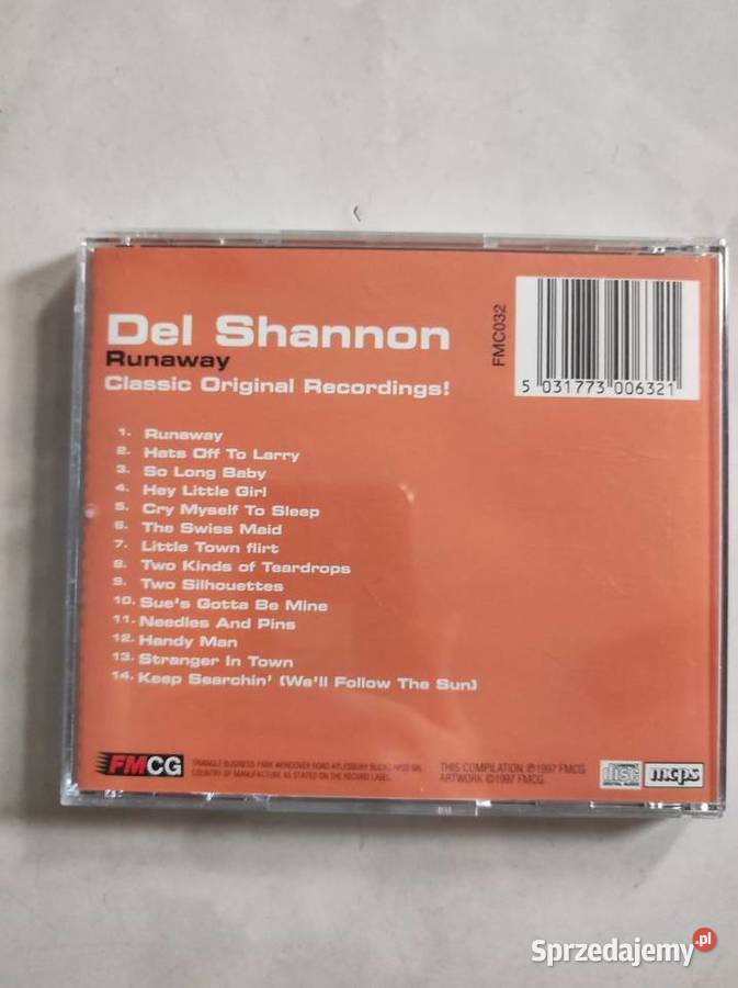 cd del shannon runaway hits muzyka lata 8090 Kielce