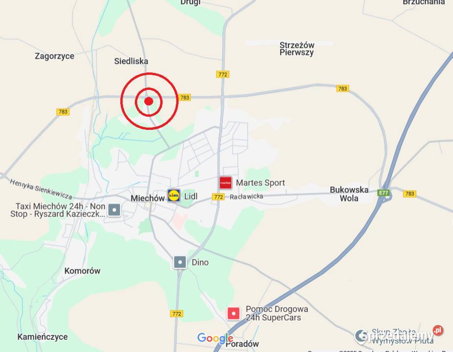 Wynajmę plac pod komis kebab parking tablica małopolskie Miechów