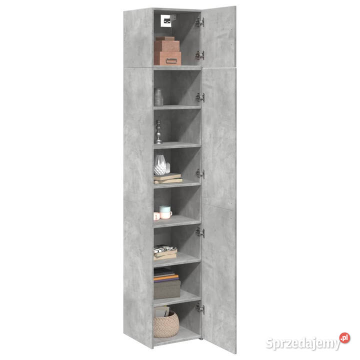 Wąska szafka szarość betonu 40x425x225 WM3281276 Warszawa