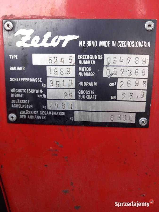 Zetor 5245 w oryginale sprowadzony Gorlice