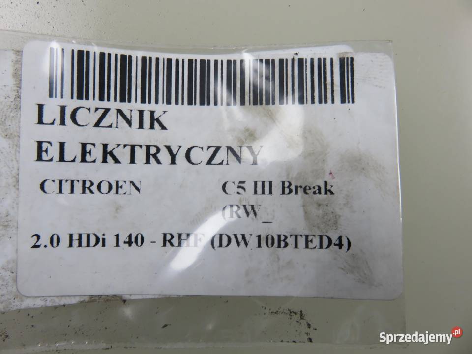 LICZNIK CITROEN C5 III 20 HDi 9665557480