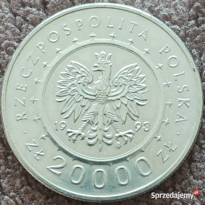 20000 Zamek w Łańcucie 1993 r mennicze Konin