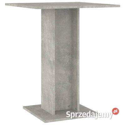 vidaXL Stolik bistro szarość betonu 60x60x75